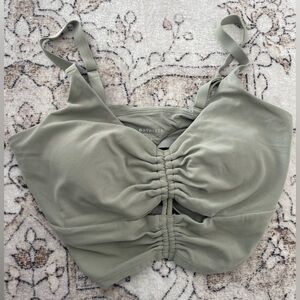 Athleta Sage Green Longline Bra/Top